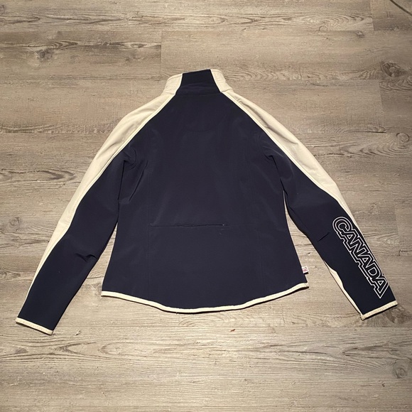 HBC Olympic Canada Soft Shell Blue Jacket Women’s Size Large - Picture 5 of 5